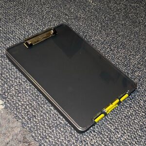 Black and Yellow Clip Board Holder